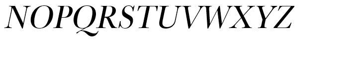 Baskerville Regular Extra Narrow Oblique Font UPPERCASE