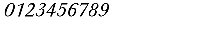 Baskerville Regular Italic Font OTHER CHARS