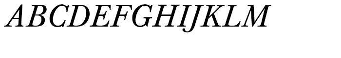 Baskerville Regular Italic Font UPPERCASE