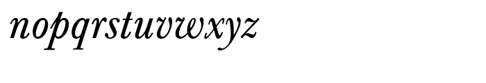 Baskerville Regular Italic Font LOWERCASE