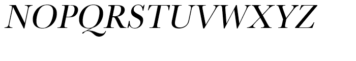 Baskerville Regular Narrow Oblique Font UPPERCASE