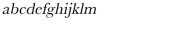 Baskerville Regular Oblique Font LOWERCASE