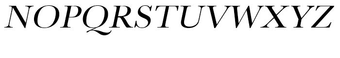 Baskerville Regular Wide Oblique Font UPPERCASE