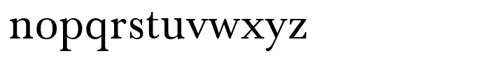 Baskerville Regular Font LOWERCASE