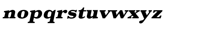 Baskerville Ultra Bold Wide Oblique Font LOWERCASE