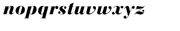 Bauer Bodoni Black Italic Font LOWERCASE