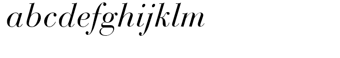 Bauer Bodoni Italic Font LOWERCASE