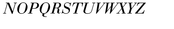Bauer Bodoni Regular Italic Font UPPERCASE
