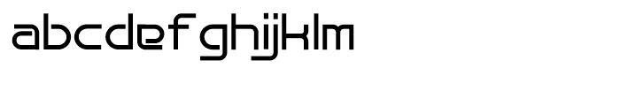 Bauhau Bold Font LOWERCASE