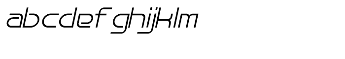 Bauhau Italic Font LOWERCASE