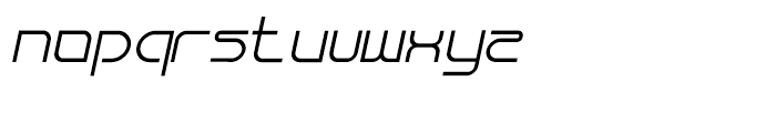 Bauhau Italic Font LOWERCASE