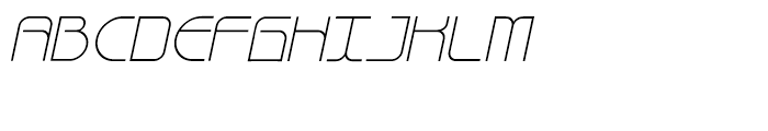 Bauhau Light Italic Font UPPERCASE