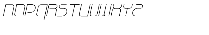 Bauhau Light Italic Font UPPERCASE