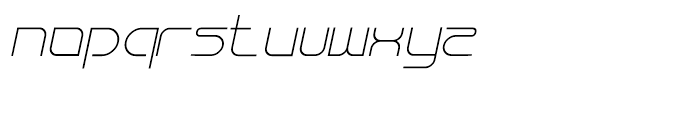 Bauhau Light Italic Font LOWERCASE