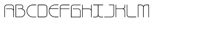 Bauhau Light Font UPPERCASE