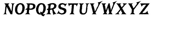 Bay Tavern Plain Bold Italic Font UPPERCASE