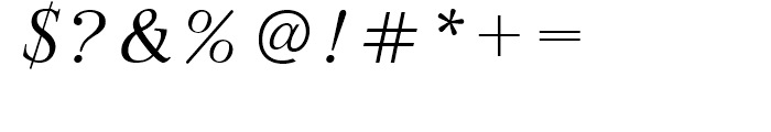Bazhanov Italic Font OTHER CHARS