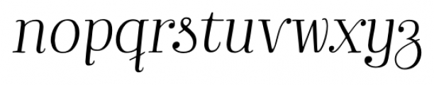 Bach Italic Font LOWERCASE