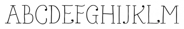 Bach Thin Font UPPERCASE