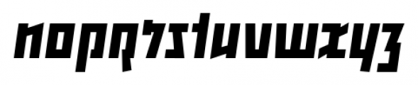 Backstein Bold Italic Font LOWERCASE