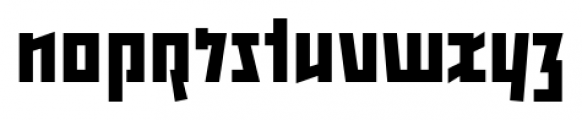 Backstein Bold Font LOWERCASE