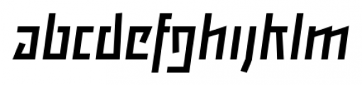 Backstein Italic Font LOWERCASE