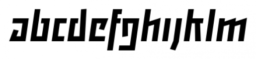 Backstein Semi Bold Italic Font LOWERCASE
