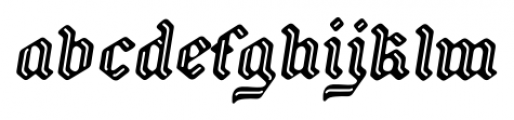 Backyard Italic Font LOWERCASE