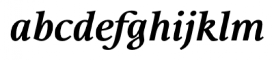 Bague Caption DemiBold Italic Font LOWERCASE