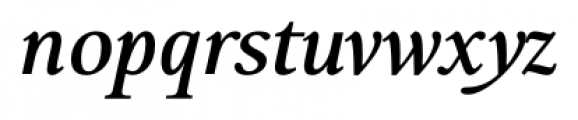 Bague Medium Italic Font LOWERCASE