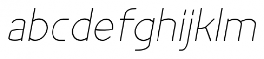 Bakersfield Light Italic Font LOWERCASE