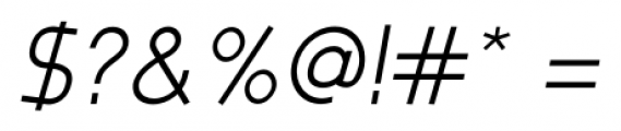 Bakersfield Medium Italic Font OTHER CHARS