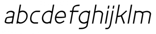 Bakersfield Medium Italic Font LOWERCASE