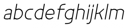 Bakersfield Regular Italic Font LOWERCASE