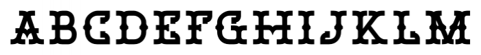 Bamberforth Bold Font LOWERCASE