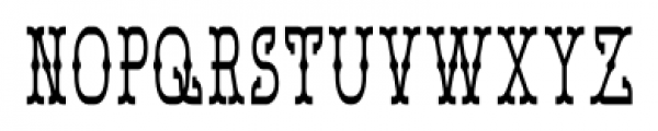 Bamberforth Condensed Font LOWERCASE