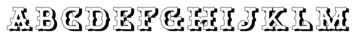 Bamberforth Embossed Font LOWERCASE