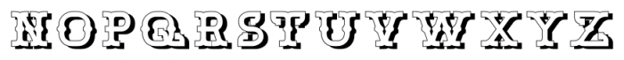 Bamberforth Embossed Font LOWERCASE