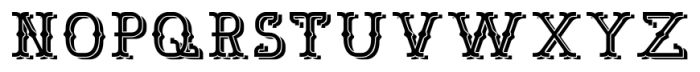 Bamberforth Shadowed Font UPPERCASE