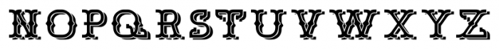 Bamberforth Shadowed Font LOWERCASE