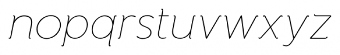 Banda Ultra Thin Italic Font LOWERCASE