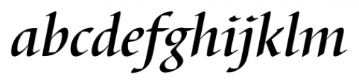 Barbedor FS Medium Italic Font LOWERCASE