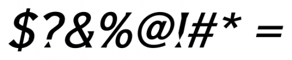 Barbica Medium Italic Font OTHER CHARS