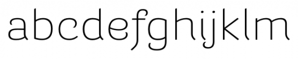 Barcis Ext Light Font LOWERCASE