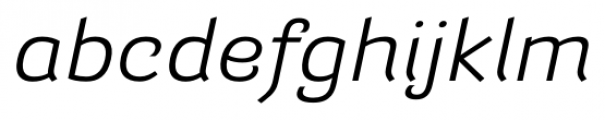 Barcis Ext Regular Italic Font LOWERCASE