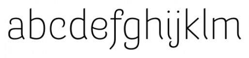 Barcis Norm Light Font LOWERCASE