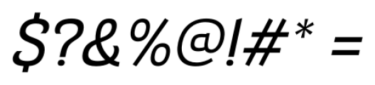 Barcis Norm Medium Italic Font OTHER CHARS