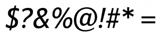 Barnaul Grotesk Medium Italic Font OTHER CHARS