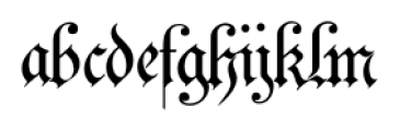 Barock 1720 Regular Font LOWERCASE