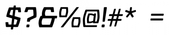 Barrez Italic Font OTHER CHARS